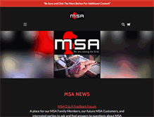 Tablet Screenshot of msapedalsteels.com